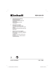 EINHELL KGH 4200-CH Instructions D'origine