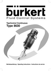 Burkert 8630 Instructions De Service