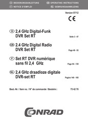 Conrad 75 42 70 Notice D'emploi