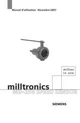Siemens milltronics MD-256 Manuel D'utilisation