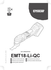 Erbauer EMT18-Li-QC Instructions D'origine