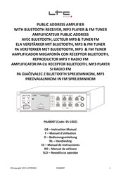 Ltc Audio 95-1002 Manuel D'utilisation