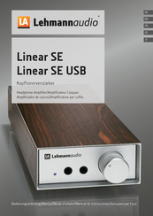 Lehmannaudio Linear SE USB Mode D'emploi