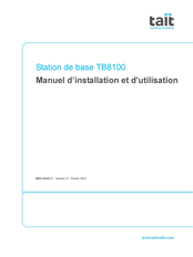 Tait TB8100 Manuel D'installation Et D'utilisation