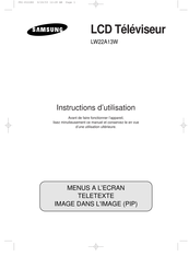 Samsung LW22A13W Instructions D'utilisation
