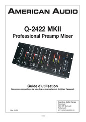 American Audio Q-2411 Guide D'utilisation