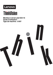 Lenovo ThinkVision E24-10 Guide D'utilisation