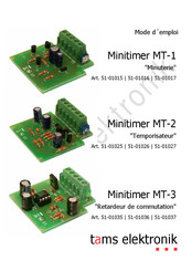 tams elektronik Minitimer MT-2 Mode D'emploi
