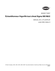 Hach Sigma 900 MAX Manuel De L'utilisateur