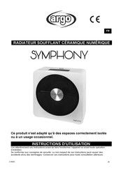 Argo SYMPHONY Instructions D'utilisation