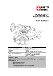 Porter Cable PXRA2676 Guide D'utilisation