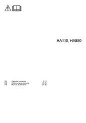 Husqvarna HA850 Manuel D'utilisation