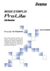 Iiyama ProLite TE7568MIS Mode D'emploi