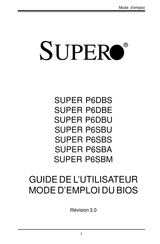 Supero SUPER P6DBE Mode D'emploi