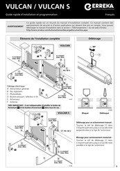 Erreka VULCAN Guide Rapide D'installation Et Programmation