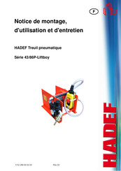 HADEF 43/86P-Liftboy Séries Notice De Montage, D'utilisation Et D'entretien