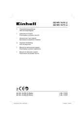 Einhell GE-WS 18/35 Li Instructions D'origine