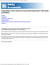 Dell PowerVault 50F Guide D'utilisation