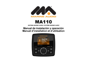 Marine Audio MA110 Manuel D'installation Et D'utilisation