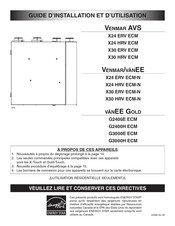 Venmar VÄNEE GOLD G2400E ECM Guide D'installation Et D'utilisation