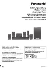 Panasonic SC-XH70 Mode D'emploi