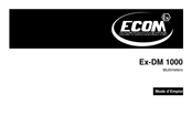 Ecom Instruments Ex-DM 1000 Mode D'emploi