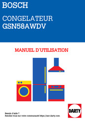 Bosch GSN58AWDV Manuel D'utilisation