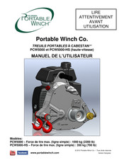 Portable Winch PCW5000-H Manuel De L'utilisateur