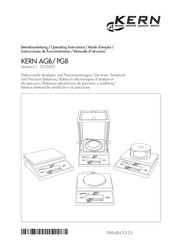 KERN AGB120-4 Mode D'emploi