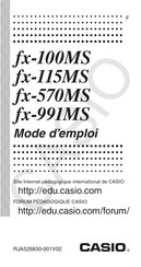 Casio fx-991MS Mode D'emploi