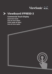 ViewSonic ViewBoard IFP9850-3 Guide Rapide De Début