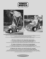 Fisher-Price Power Wheels G2581 Guide D'utilisation Et Directives D'assemblage