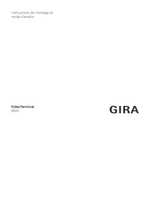 Gira 2600 Séries Instructions De Montage Et Mode D'emploi