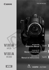 Canon LEGRIA HF20 Manuel D'instructions