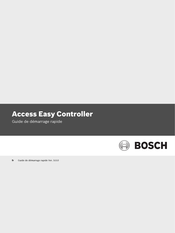 Bosch Security Systems Access Easy Controller Guide De Démarrage Rapide