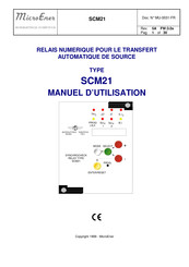 MICROENER SCM21 Manuel D'utilisation