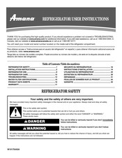 Amana W10175442A Instructions D'utilisation