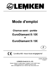 LEMKEN EuroDiamant 8 Mode D'emploi