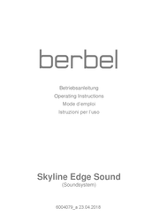 Berbel Skyline Edge Sound Mode D'emploi