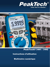 PeakTech 3442 Instructions D'utilisation
