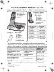 Uniden D1780-4 Guide D'utilisation