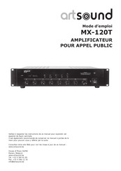 Artsound MX-120T Mode D'emploi