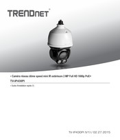 TRENDnet TV-IP430PI Guide D'installation Rapide