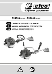 Efco DS 2700 Manuel D'utilisation Et D'entretien