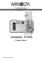 Minolta Dimage F200 Mode D'emploi