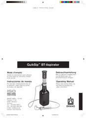 BRAND QuikSip BT-Aspirator Mode D'emploi