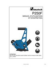 primatech P250F Manuel D'utilisation Et D'entretien