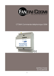 Fantini Cosmi TELECOMFORT CT3MA Instructions D'utilisation