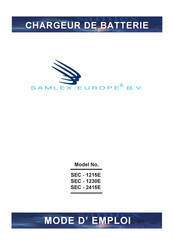 Samlex Europe SEC-1215E Mode D'emploi