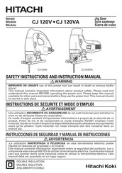 Hitachi CJ 120V Instructions De Sécurité Et Mode D'emploi